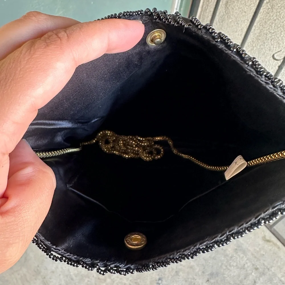 Black beaded purse - Picture 3 of 3